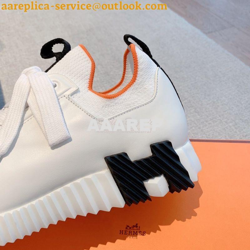 Replica Hermes Men Female Depart Sneaker Knit And Calfskin H212918Z ii 6 Replica Hermes Men Female Depart Sneaker Knit And Calfskin H212918Z ii 6