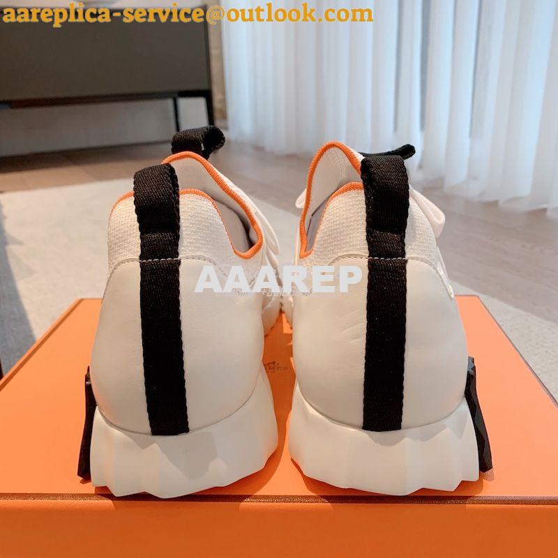 Replica Hermes Men Female Depart Sneaker Knit And Calfskin H212918Z ii 8 Replica Hermes Men Female Depart Sneaker Knit And Calfskin H212918Z ii 8