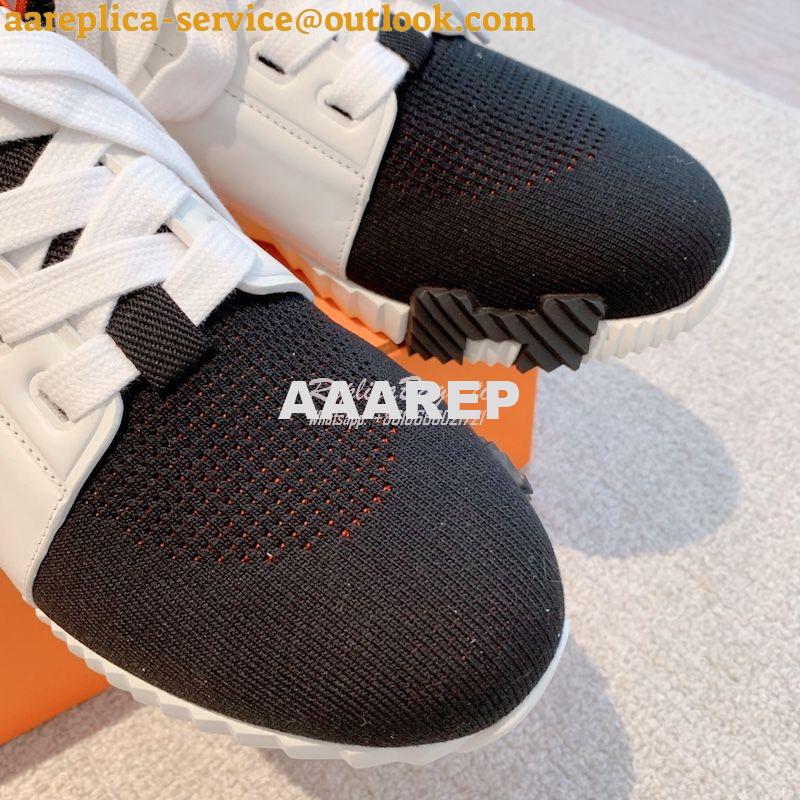 Replica Hermes Men Female Depart Sneaker Knit And Calfskin H212918Z ii 15 Replica Hermes Men Female Depart Sneaker Knit And Calfskin H212918Z ii 15
