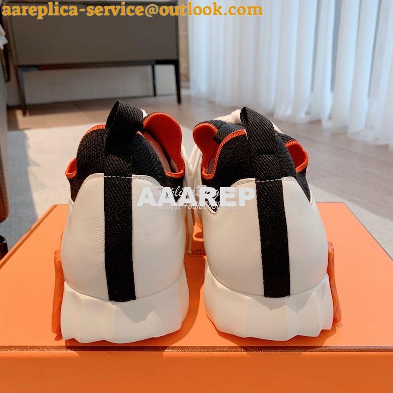 Replica Hermes Men Female Depart Sneaker Knit And Calfskin H212918Z ii 17 Replica Hermes Men Female Depart Sneaker Knit And Calfskin H212918Z ii 17