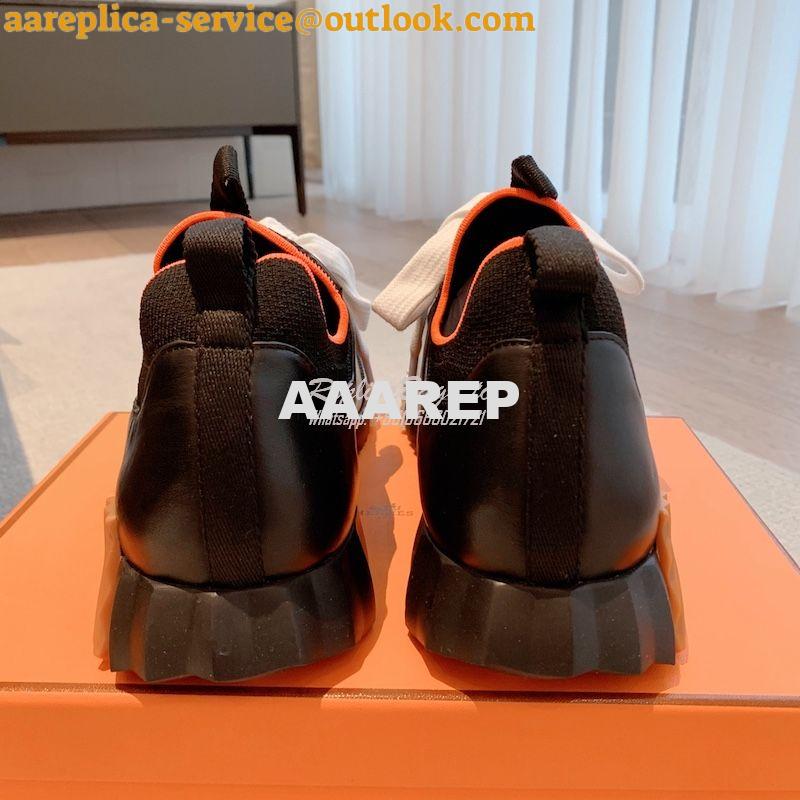 Replica Hermes Men Female Depart Sneaker Knit And Calfskin H212918Z ii 32 Replica Hermes Men Female Depart Sneaker Knit And Calfskin H212918Z ii 32