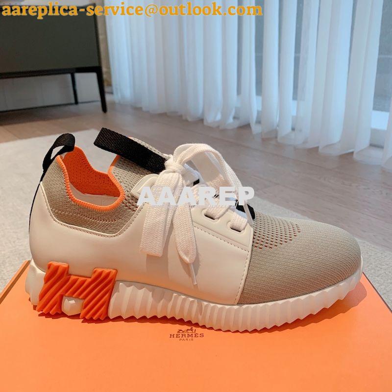 Replica Hermes Men Female Depart Sneaker Knit And Calfskin H212918Z ii 35 Replica Hermes Men Female Depart Sneaker Knit And Calfskin H212918Z ii 35