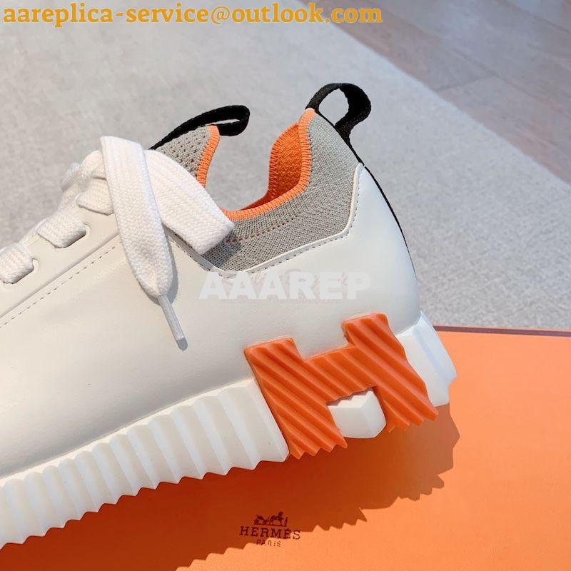 Replica Hermes Men Female Depart Sneaker Knit And Calfskin H212918Z ii 38 Replica Hermes Men Female Depart Sneaker Knit And Calfskin H212918Z ii 38