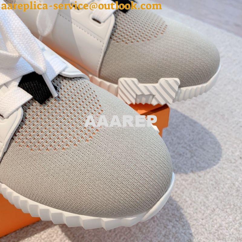 Replica Hermes Men Female Depart Sneaker Knit And Calfskin H212918Z ii 39 Replica Hermes Men Female Depart Sneaker Knit And Calfskin H212918Z ii 39