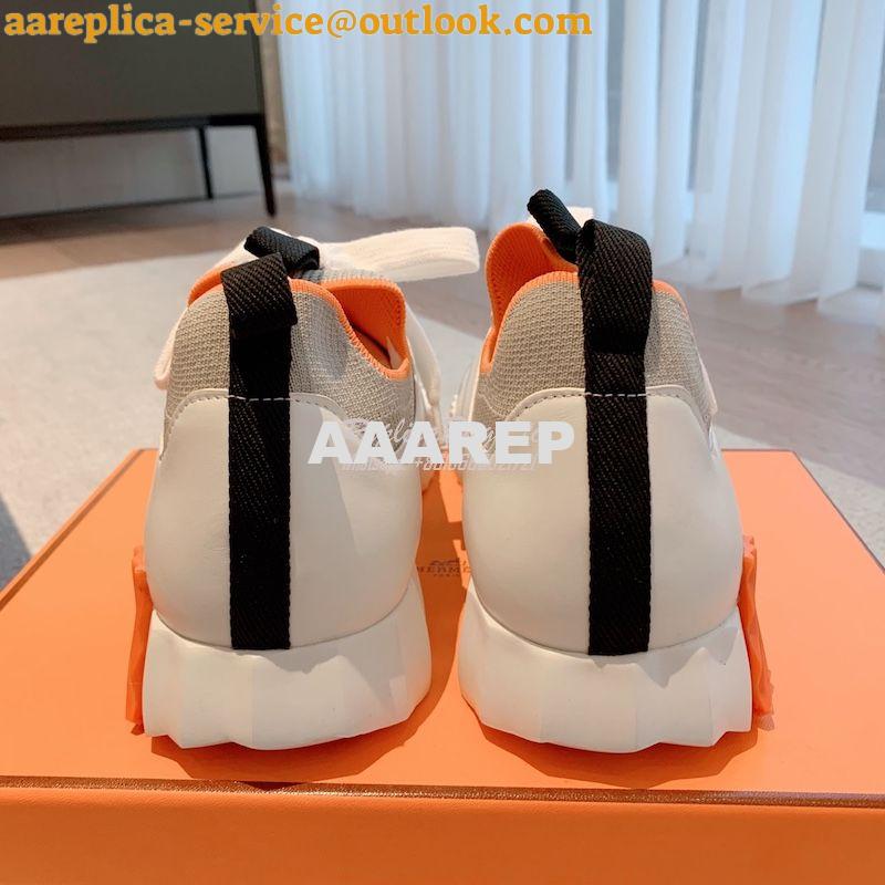 Replica Hermes Men Female Depart Sneaker Knit And Calfskin H212918Z ii 41 Replica Hermes Men Female Depart Sneaker Knit And Calfskin H212918Z ii 41