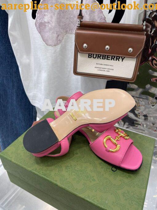 Replica Gucci Women's Sandal With Horsebit 655413 7