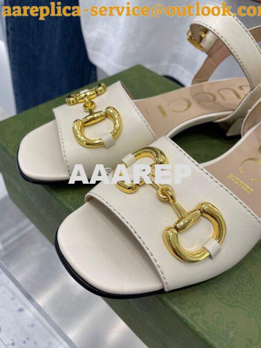 Replica Gucci Women's Sandal With Horsebit 655413 10
