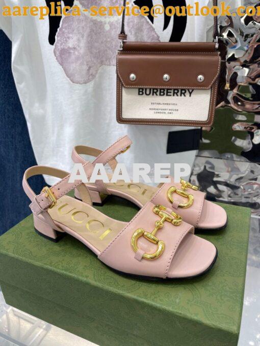 Replica Gucci Women's Sandal With Horsebit 655413 12