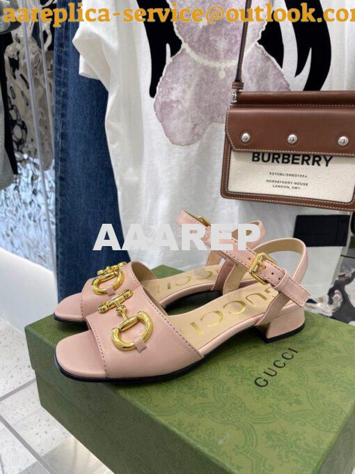 Replica Gucci Women's Sandal With Horsebit 655413 14