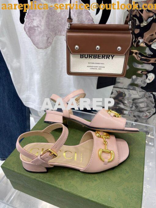 Replica Gucci Women's Sandal With Horsebit 655413 15