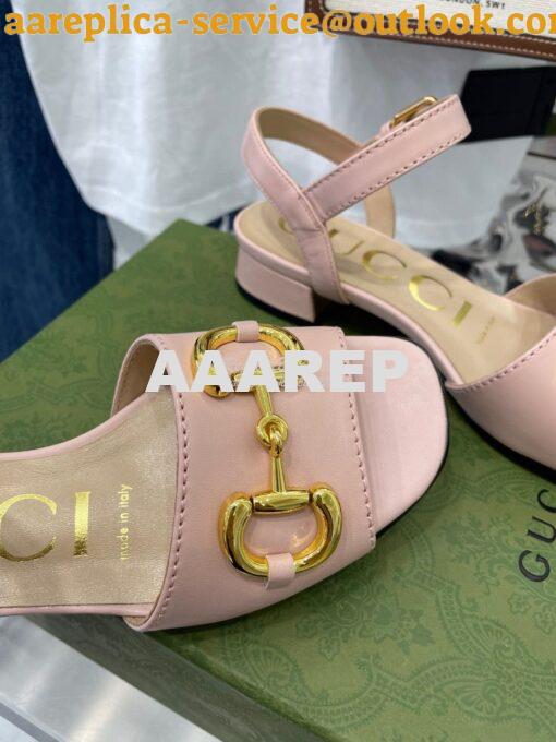 Replica Gucci Women's Sandal With Horsebit 655413 16