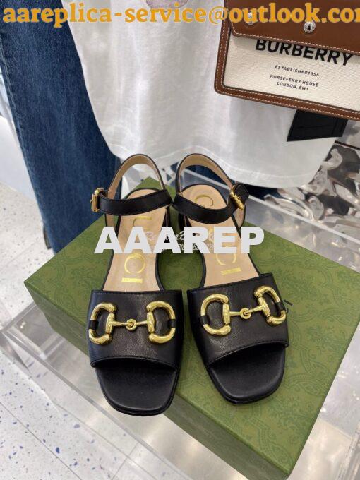 Replica Gucci Women's Sandal With Horsebit 655413 19