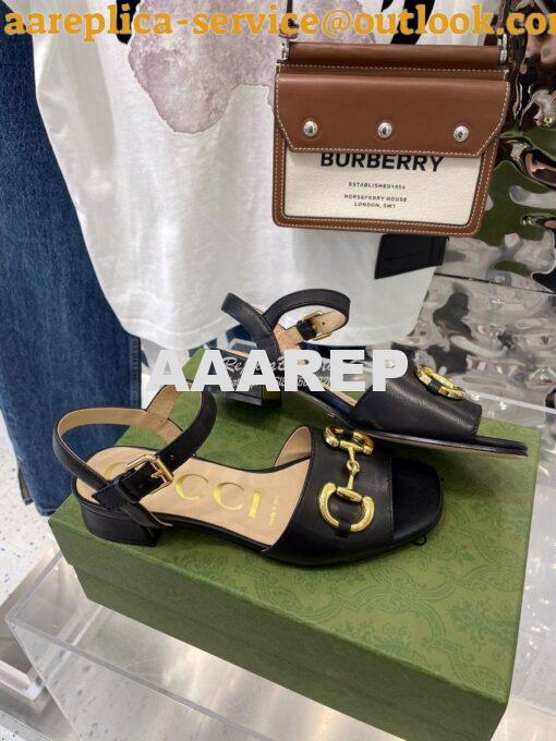Replica Gucci Women's Sandal With Horsebit 655413 20