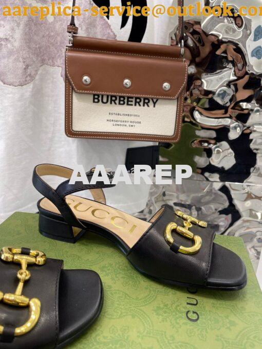 Replica Gucci Women's Sandal With Horsebit 655413 21