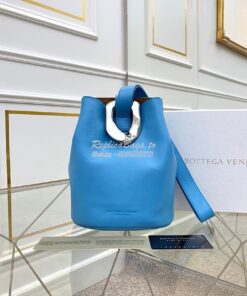 Replica Bottega Veneta BV Drop Bag in Nappa Leather 576804 Sky Blue