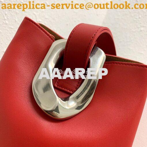 Replica Bottega Veneta BV Drop Bag in Nappa Leather 576804 Red 2