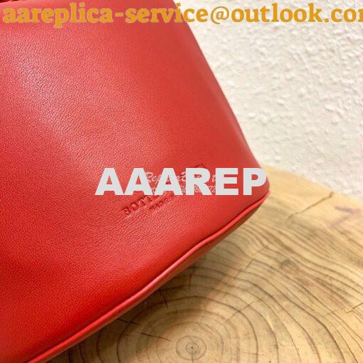 Replica Bottega Veneta BV Drop Bag in Nappa Leather 576804 Red 4