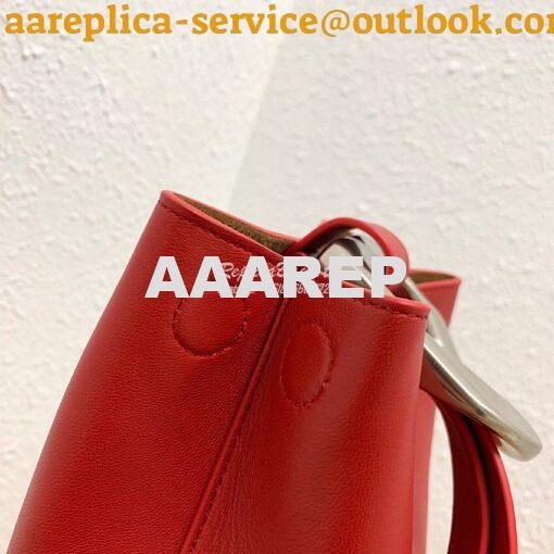 Replica Bottega Veneta BV Drop Bag in Nappa Leather 576804 Red 5