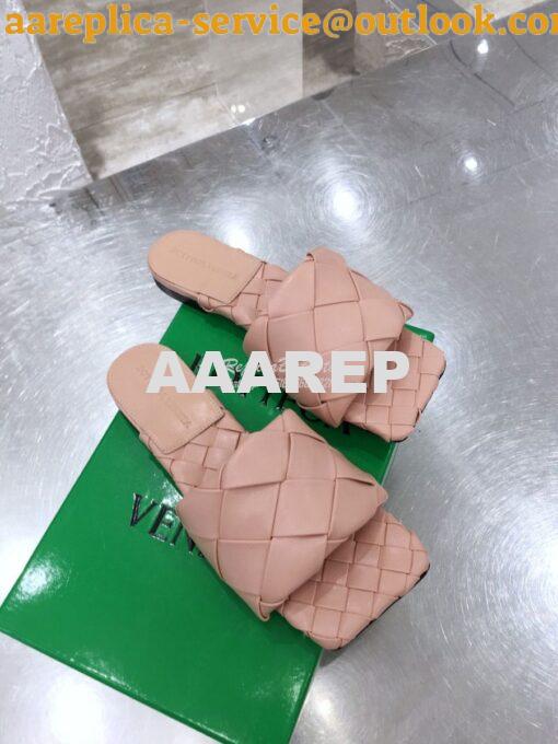 Replica Bottega Veneta BV Lido Flat Sandals 608853 Light Pink