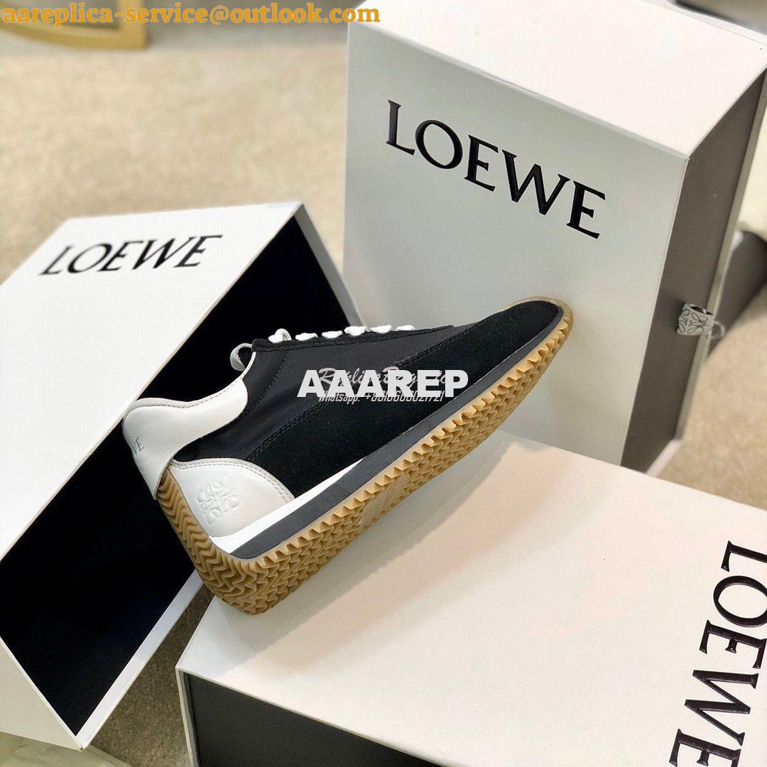 Replica Loewe Flow Runner in Nylon L814282 Black White 7 Replica Loewe Flow Runner in Nylon L814282 Black White 7