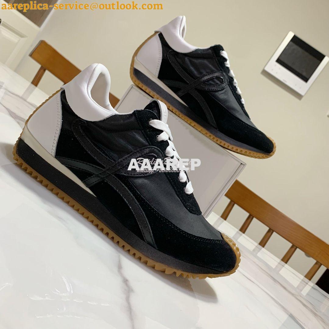 Replica Loewe Flow Runner in Nylon L815282 Black White 4 Replica Loewe Flow Runner in Nylon L815282 Black White 4
