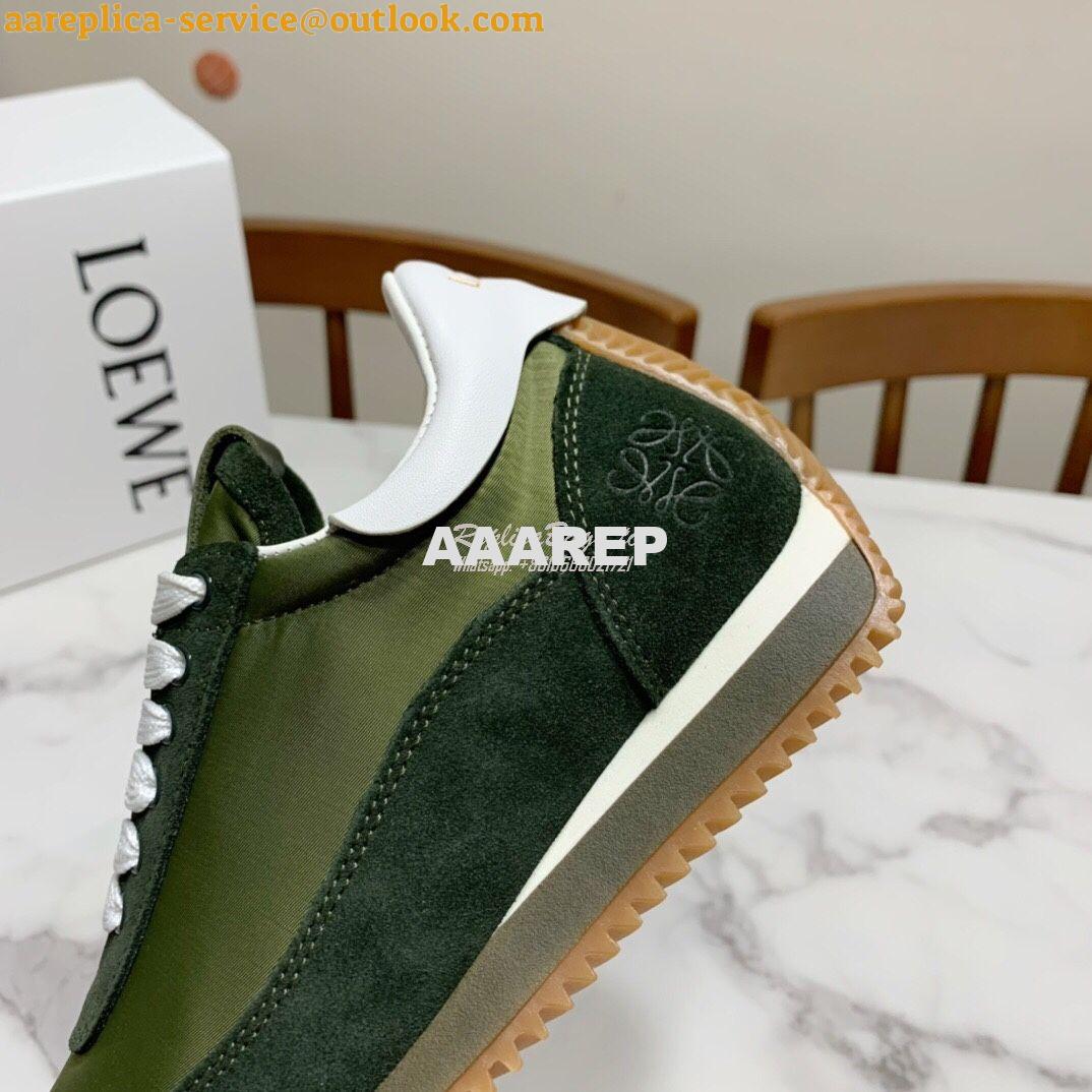 Replica Loewe Flow Runner in Nylon L814282 Green 6 Replica Loewe Flow Runner in Nylon L814282 Green 6