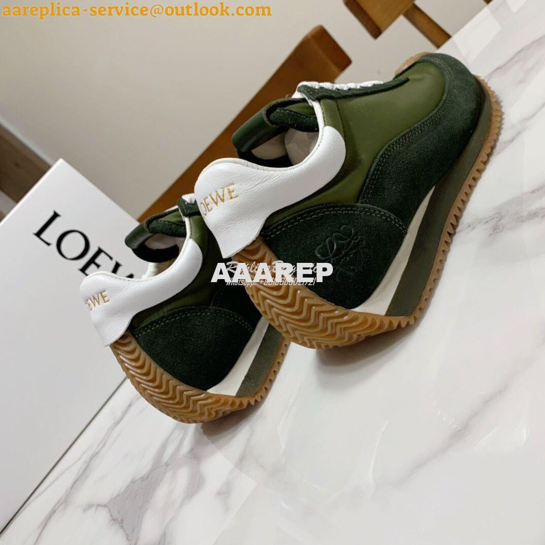 Replica Loewe Flow Runner in Nylon L814282 Green 8 Replica Loewe Flow Runner in Nylon L814282 Green 8