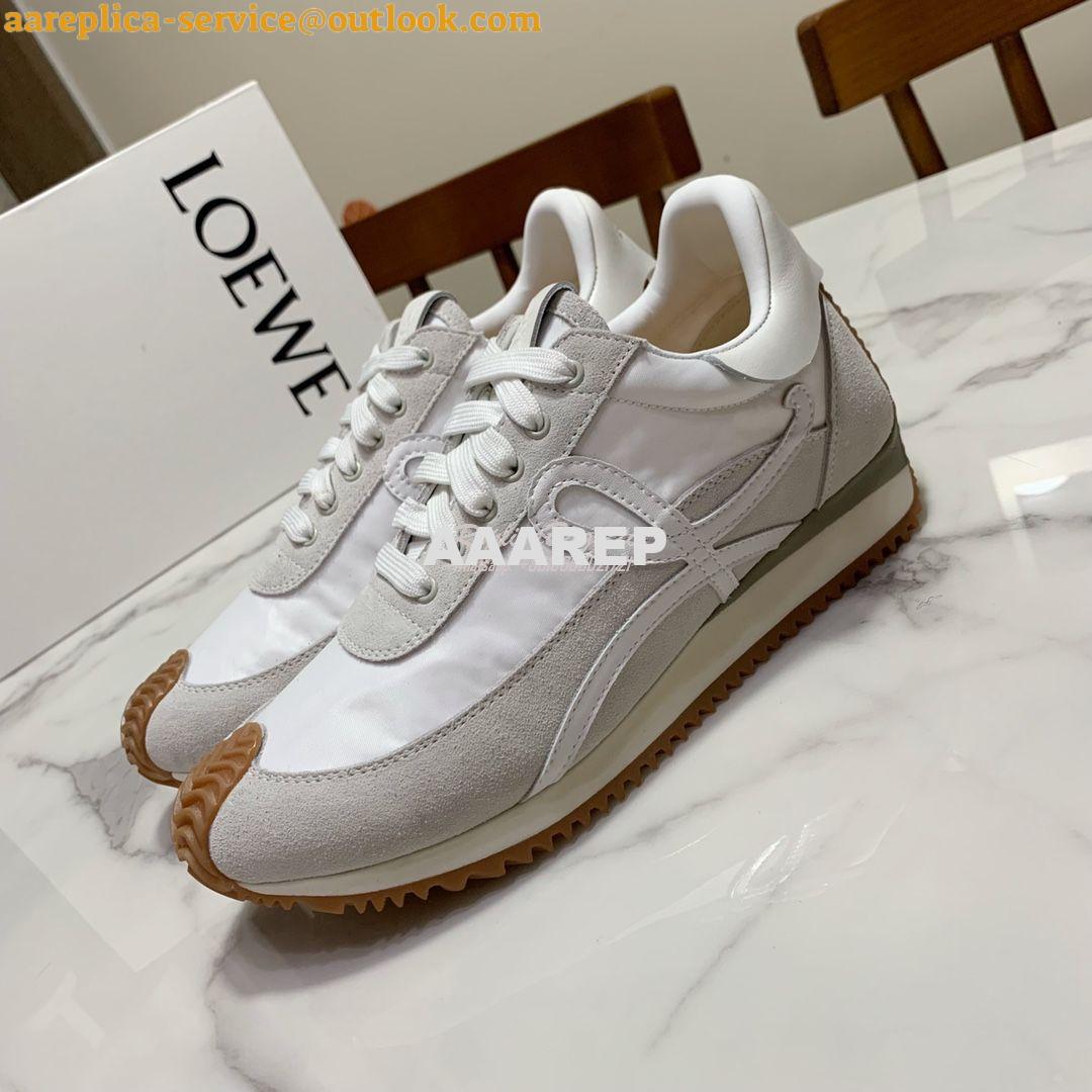 Replica Loewe Flow Runner in Suede L815282 Grey White 2 Replica Loewe Flow Runner in Suede L815282 Grey White 2