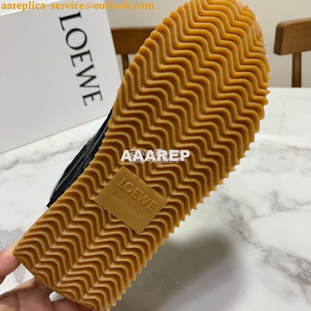 Replica Loewe Flow Runner in Nylon L815282 Black White 9 Replica Loewe Flow Runner in Nylon L815282 Black White 9