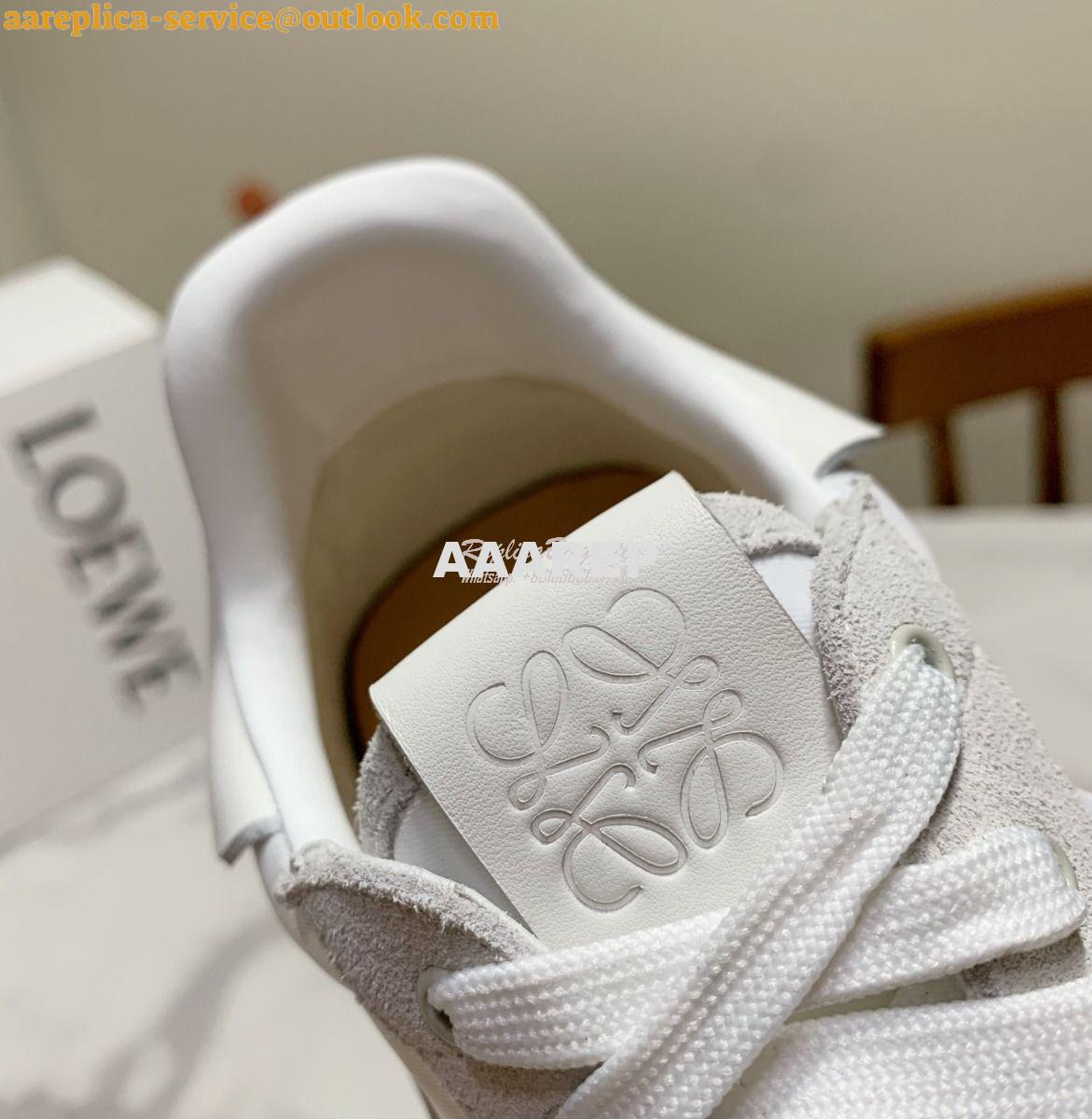 Replica Loewe Flow Runner in Suede L815282 Grey White 8 Replica Loewe Flow Runner in Suede L815282 Grey White 8