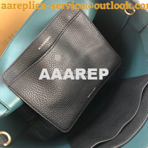 Replica Burberry The Medium Leather Belt Bag 40767231 Black Yellow 6
