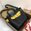Replica Burberry The Small Leather Belt Bag 40767311 Black Yellow