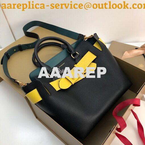 Replica Burberry The Small Leather Belt Bag 40767311 Black Yellow