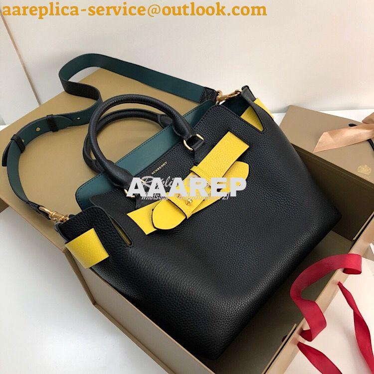 Replica Burberry The Small Leather Belt Bag 40767311 Black Yellow Replica Burberry The Small Leather Belt Bag 40767311 Black Yellow
