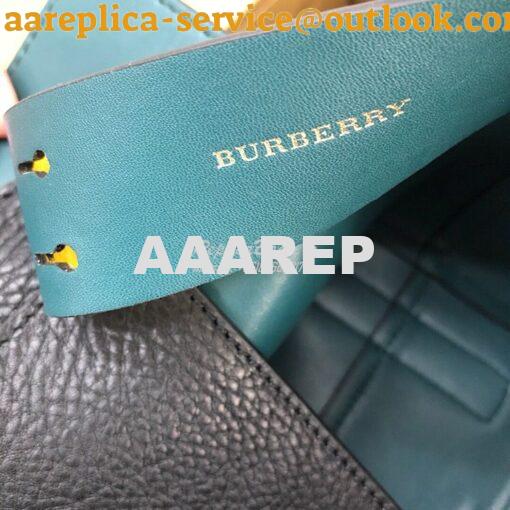 Replica Burberry The Small Leather Belt Bag 40767311 Black Yellow 8