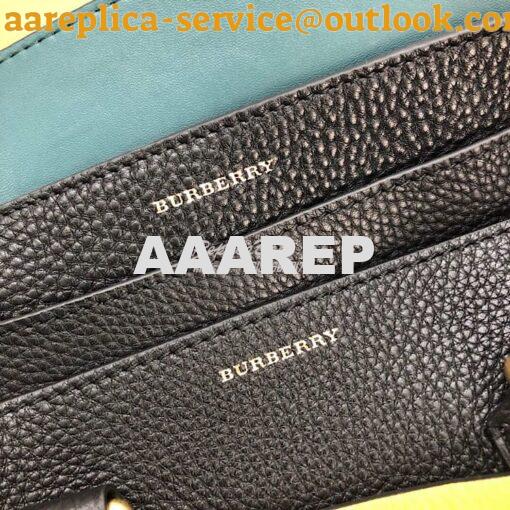 Replica Burberry The Small Leather Belt Bag 40767311 Black Yellow 9