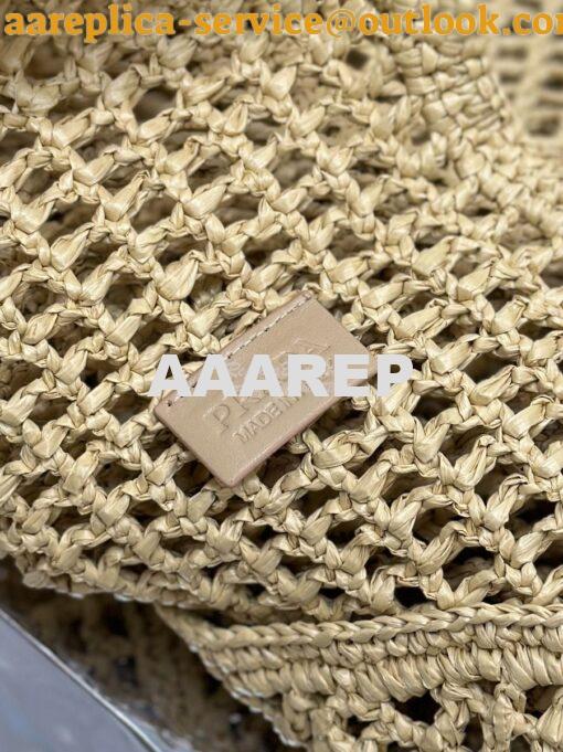 Replica Prada Large Crochet Tote Bag 1BG424 Raffia-effect yarn ii 8