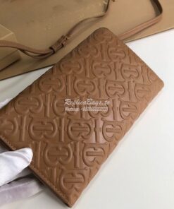 Replica Burberry Monogram Leather Wallet with Detachable Strap 8010476 2