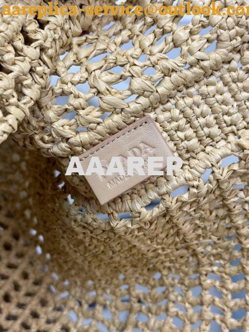 Replica Prada Crochet tote bag 1BG393 Raffia-effect Yarn Color ii 8
