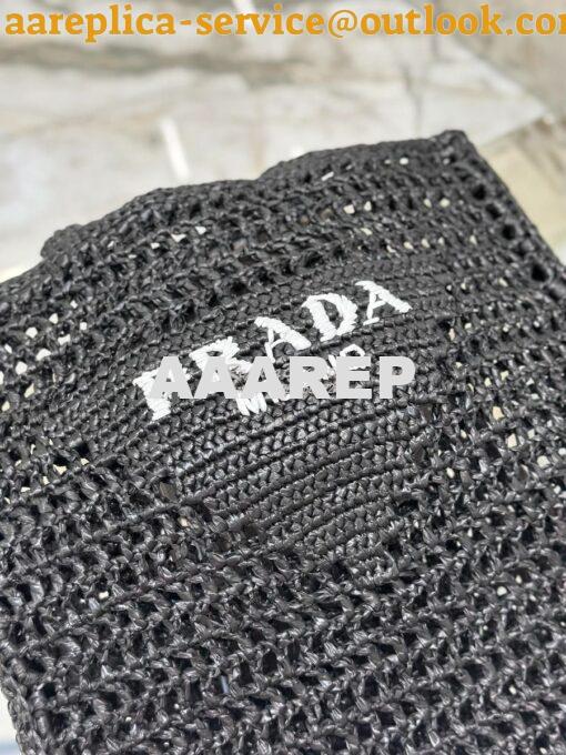 Replica Prada Crochet tote bag 1BG393 Raffia-effect Yarn Color ii 14