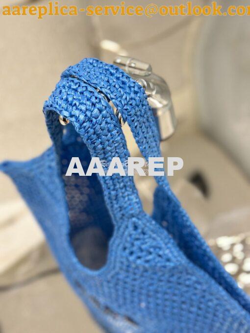 Replica Prada Large Crochet Tote Bag 1BG424 Raffia-effect yarn ii 30