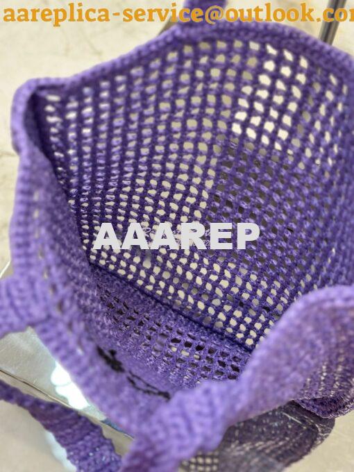 Replica Prada Crochet tote bag 1BG393 Raffia-effect Yarn Color i 10