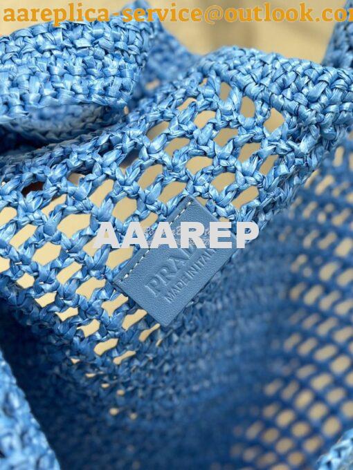 Replica Prada Large Crochet Tote Bag 1BG424 Raffia-effect yarn ii 31