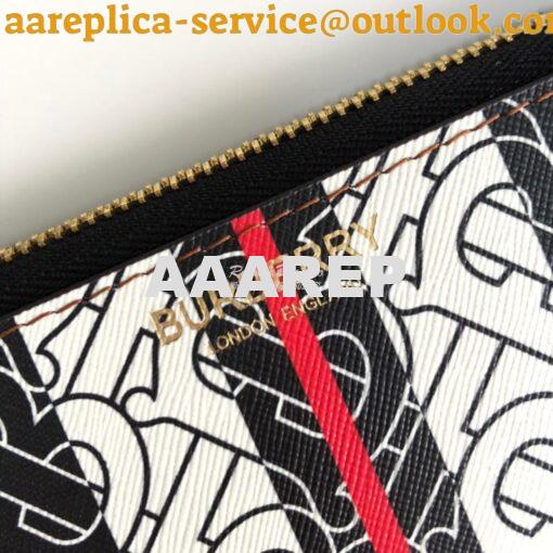 Replica Burberry Monogram Stripe E-canvas Zip Pouch 80188941 Bridle br 3