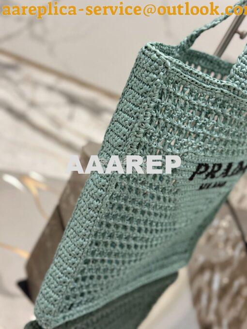 Replica Prada Crochet tote bag 1BG393 Raffia-effect Yarn Color i 15
