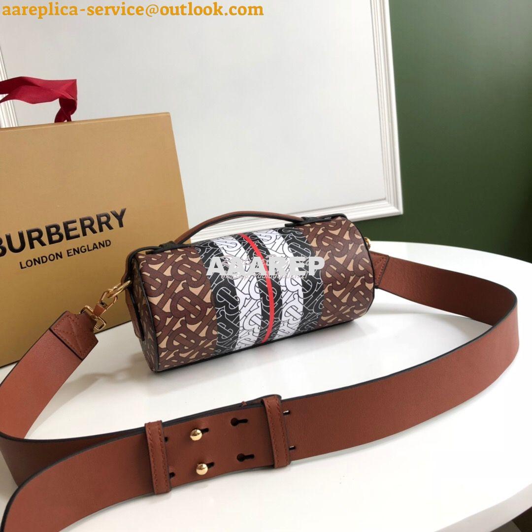 Replica Burberry The Monogram Stripe E-canvas Barrel Bag 80183301 Brid 2 Replica Burberry The Monogram Stripe E-canvas Barrel Bag 80183301 Brid 2
