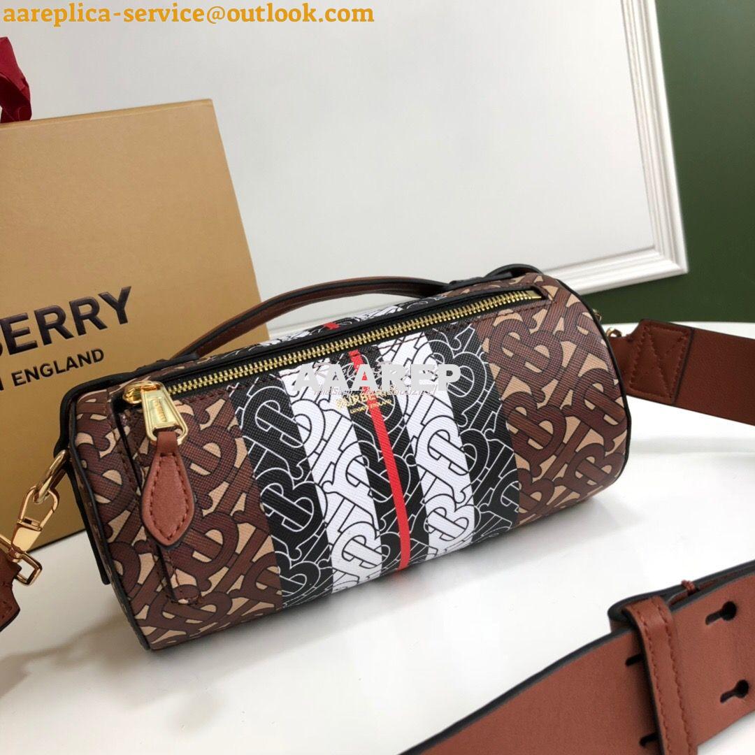 Replica Burberry The Monogram Stripe E-canvas Barrel Bag 80183301 Brid 3 Replica Burberry The Monogram Stripe E-canvas Barrel Bag 80183301 Brid 3