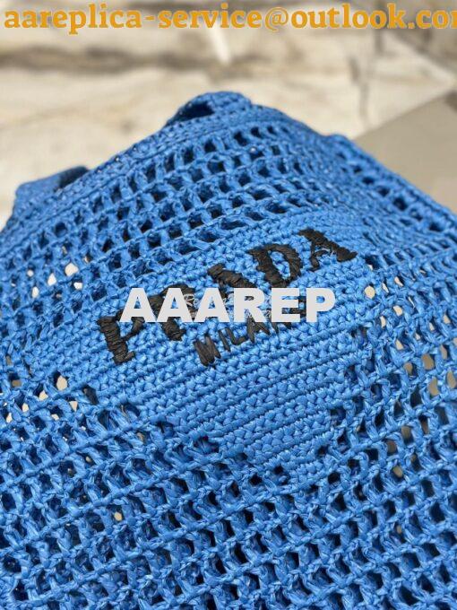 Replica Prada Crochet tote bag 1BG393 Raffia-effect Yarn Color ii 28
