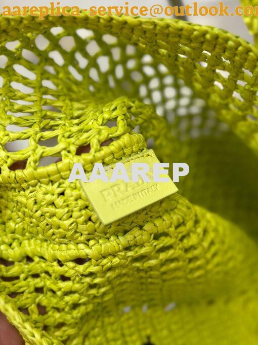 Replica Prada Crochet tote bag 1BG393 Raffia-effect Yarn Color i 23