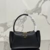 Replica Prada Medium leather handbag 1BA444 Black